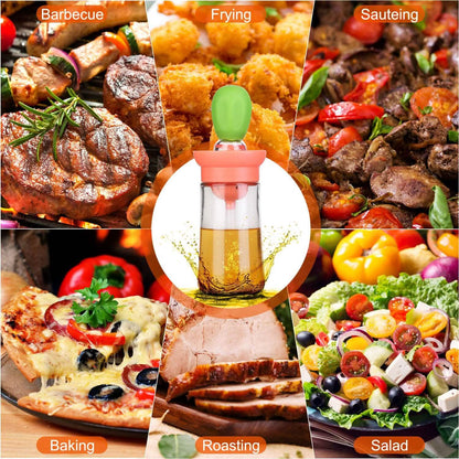 2-in-1 Glass Olive Oil Dispenser with Silicone Dropper DailySale