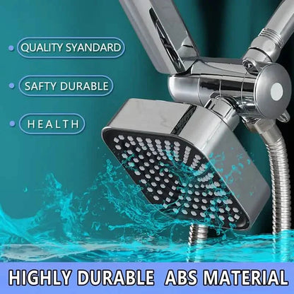2-in-1 Handheld & Rainfall Shower Head Set with Long Hose and T-Valve DailySale