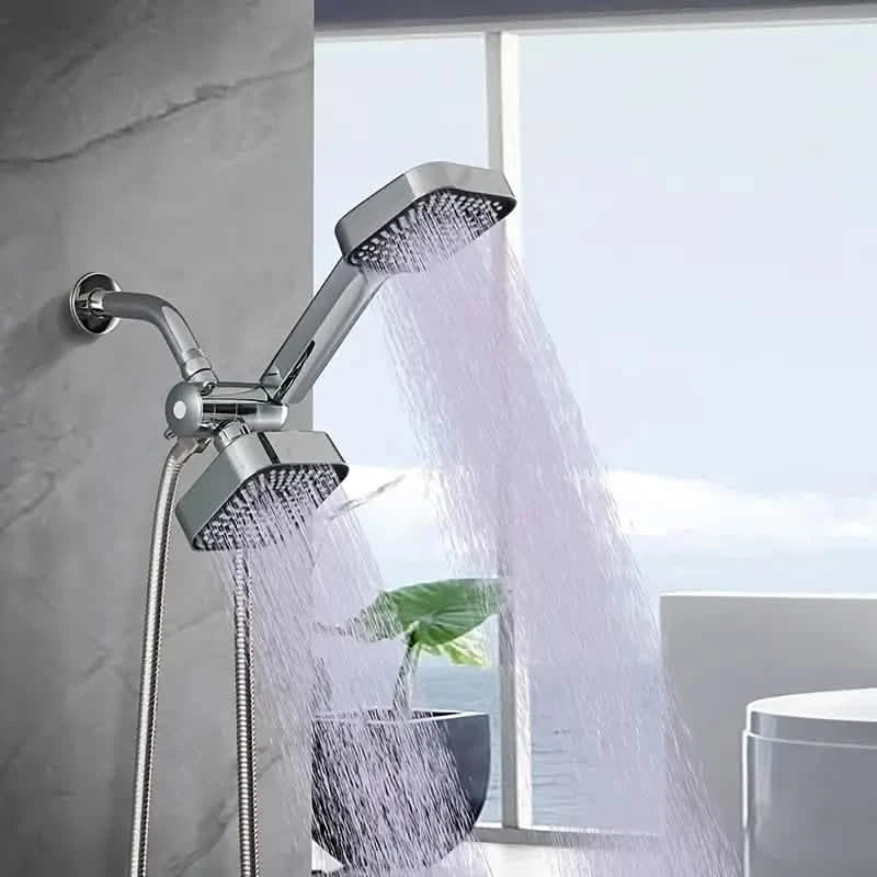 2-in-1 Handheld & Rainfall Shower Head Set with Long Hose and T-Valve DailySale