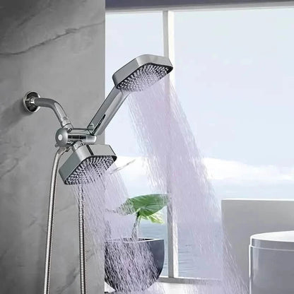 2-in-1 Handheld & Rainfall Shower Head Set with Long Hose and T-Valve DailySale