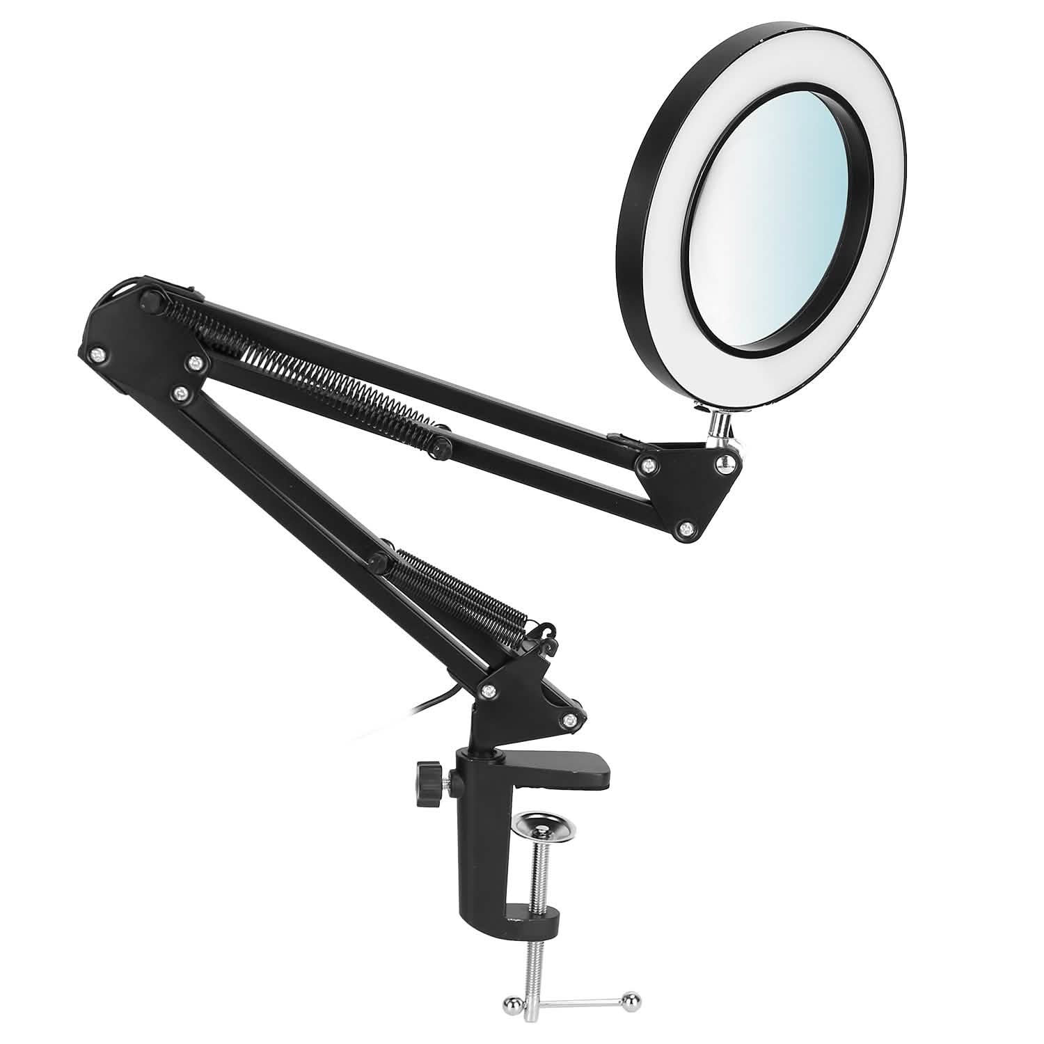 2-in-1 LED Magnifier Desk Lamp with 8x Magnifying Glass DailySale
