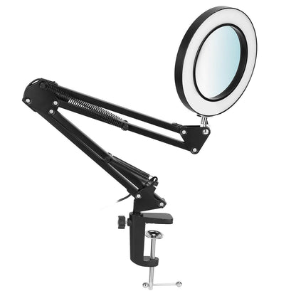 2-in-1 LED Magnifier Desk Lamp with 8x Magnifying Glass DailySale