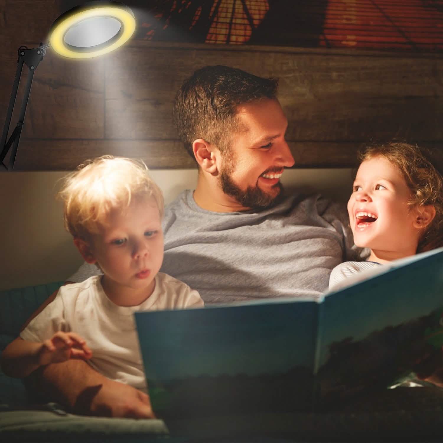 2-in-1 LED Magnifier Desk Lamp with 8x Magnifying Glass DailySale