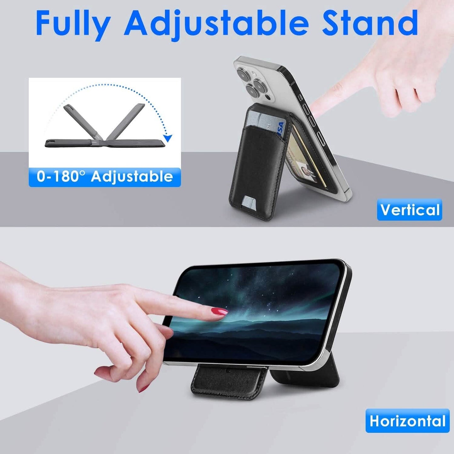 2-in-1 Magnetic Card Wallet Phone Stand DailySale
