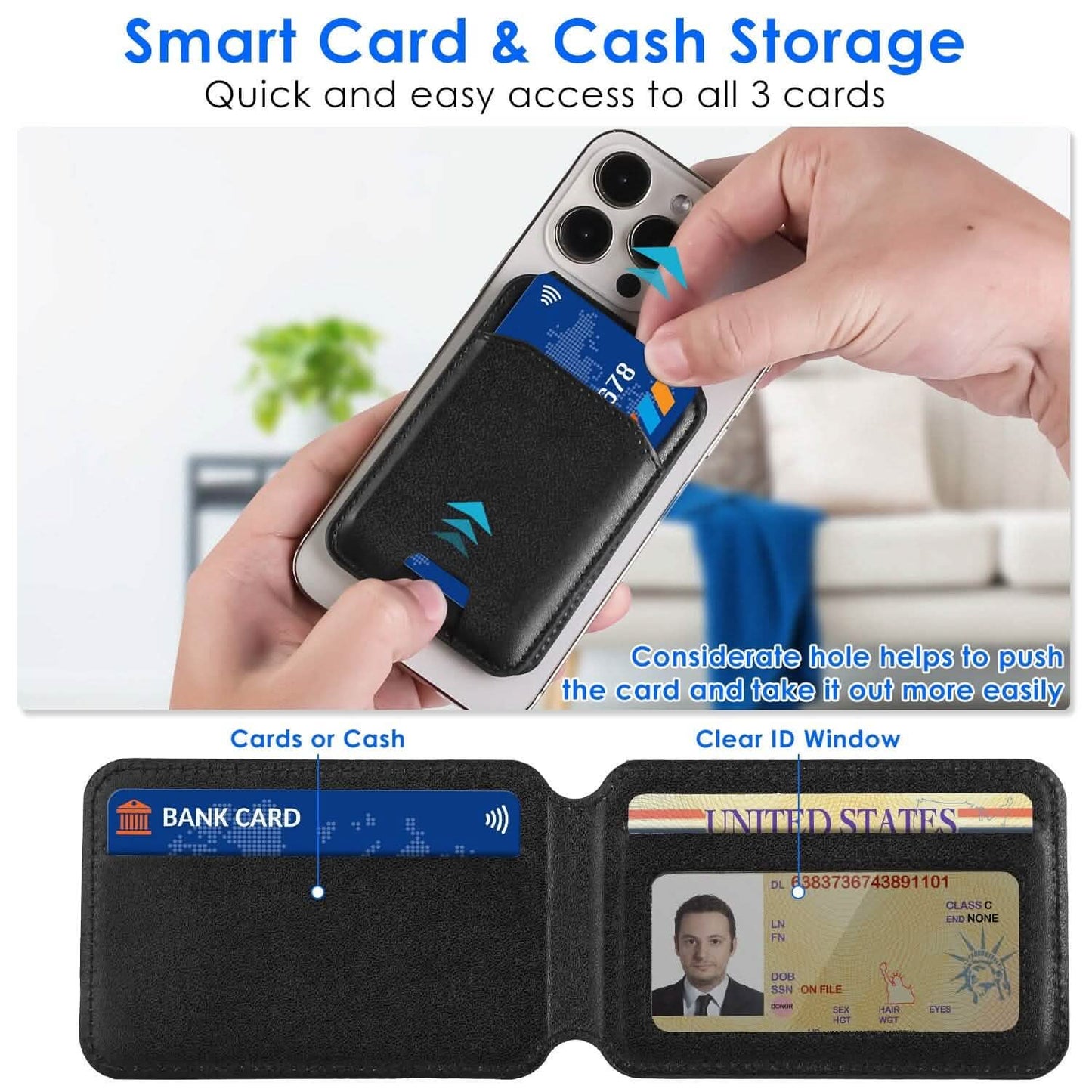 2-in-1 Magnetic Card Wallet Phone Stand DailySale