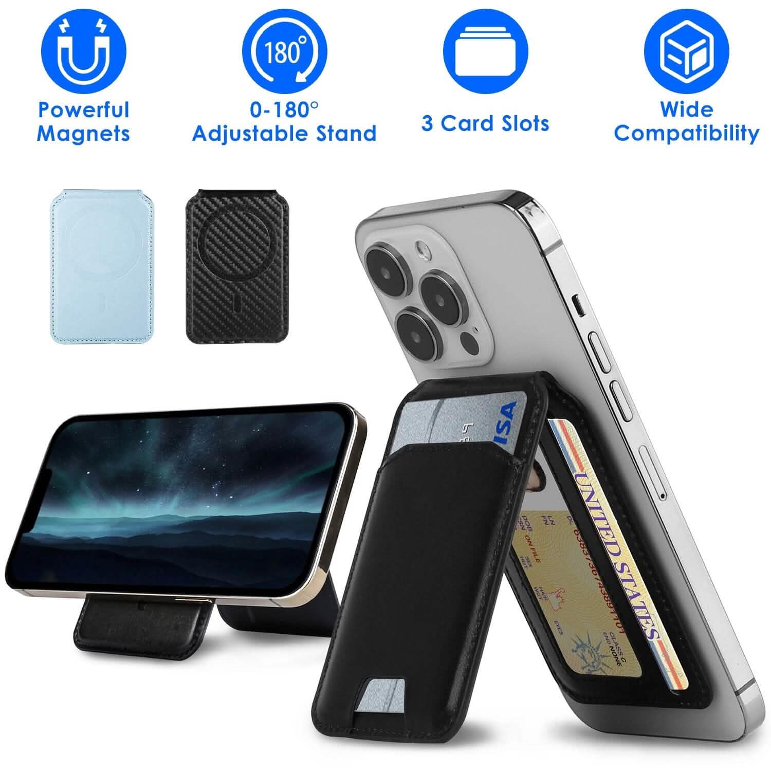 2-in-1 Magnetic Card Wallet Phone Stand DailySale