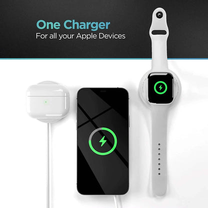 2-in-1 Magnetic Wireless Charger for Both Apple Watch and iPhone DailySale