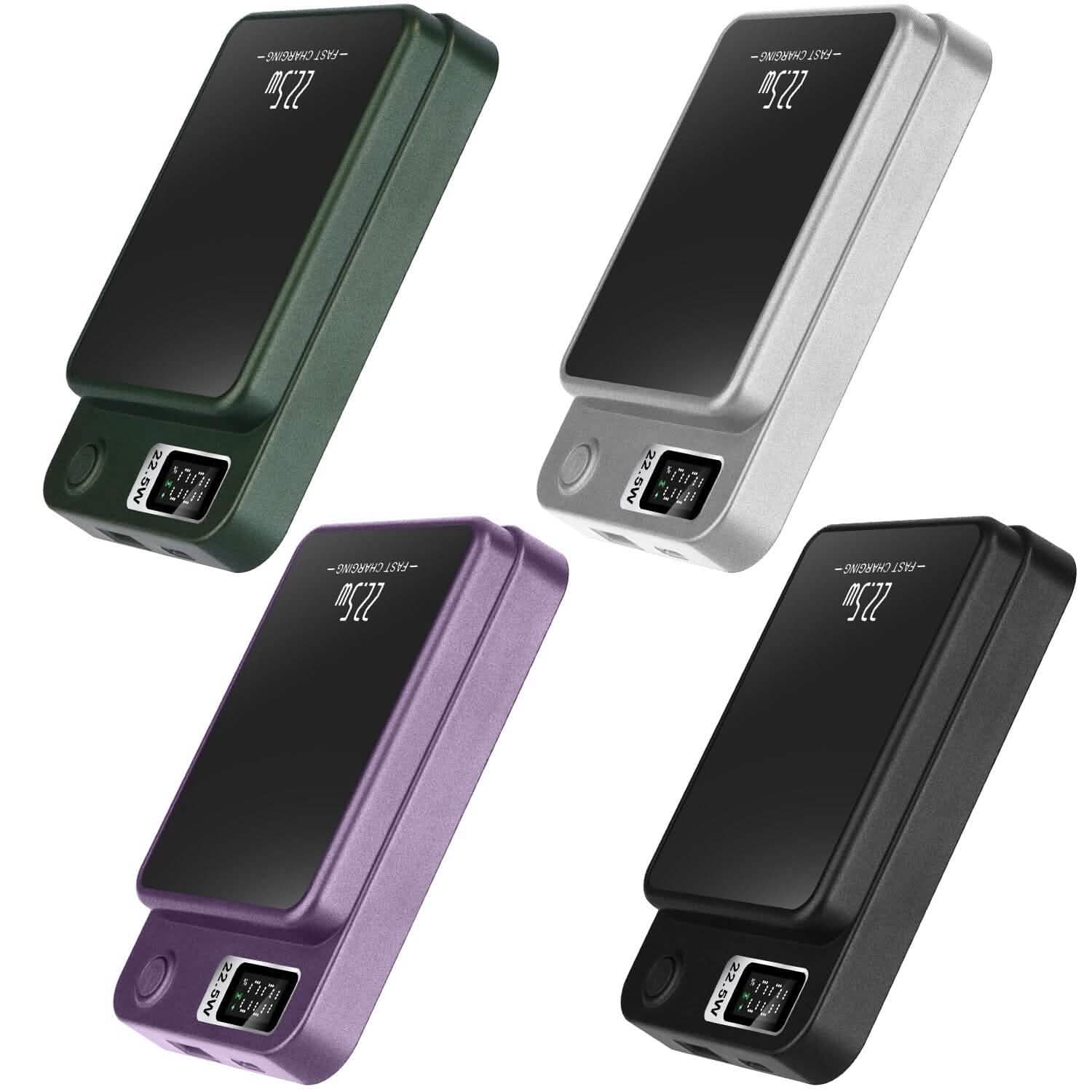 2-in-1 Magnetic Wireless Power Bank 10000mAh PD20W Fast Charger Mag Safe DailySale