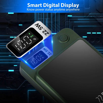 2-in-1 Magnetic Wireless Power Bank 10000mAh PD20W Fast Charger Mag Safe DailySale