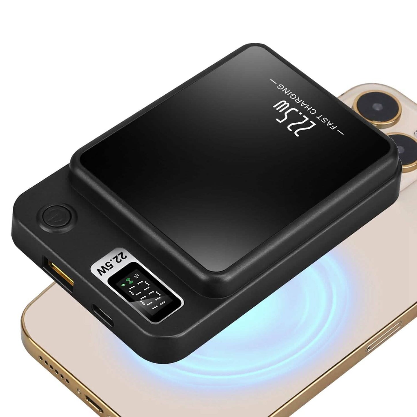 2-in-1 Magnetic Wireless Power Bank 10000mAh PD20W Fast Charger Mag Safe DailySale