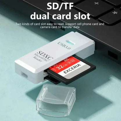 2-in-1 Multi Card Reader USB 3.0 Micro SD TF Card Memory Flash Drive Adapter DailySale