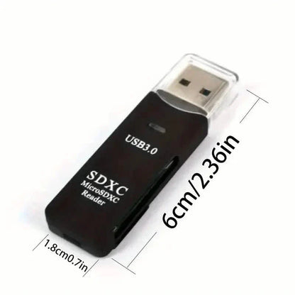2-in-1 Multi Card Reader USB 3.0 Micro SD TF Card Memory Flash Drive Adapter DailySale
