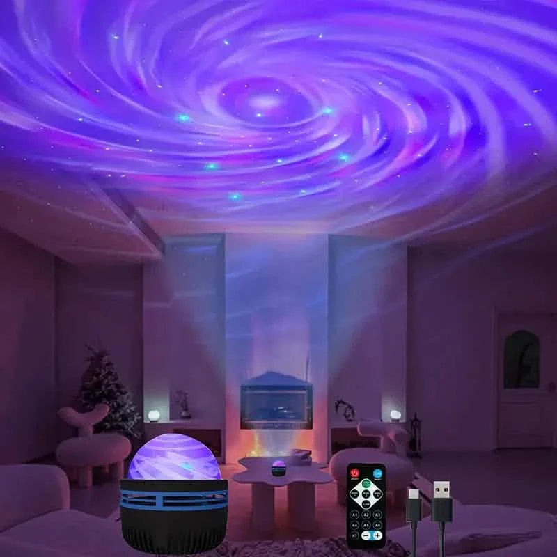 2-in-1 Northern Lights and Ocean Wave Projector with Enchanting Starry Sky Lights DailySale
