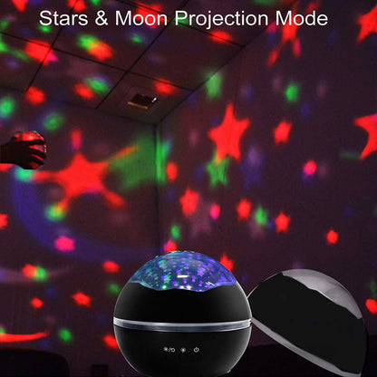 2-in-1 Ocean Star Night Light Projector Lamp 360 Degree Rotating DailySale
