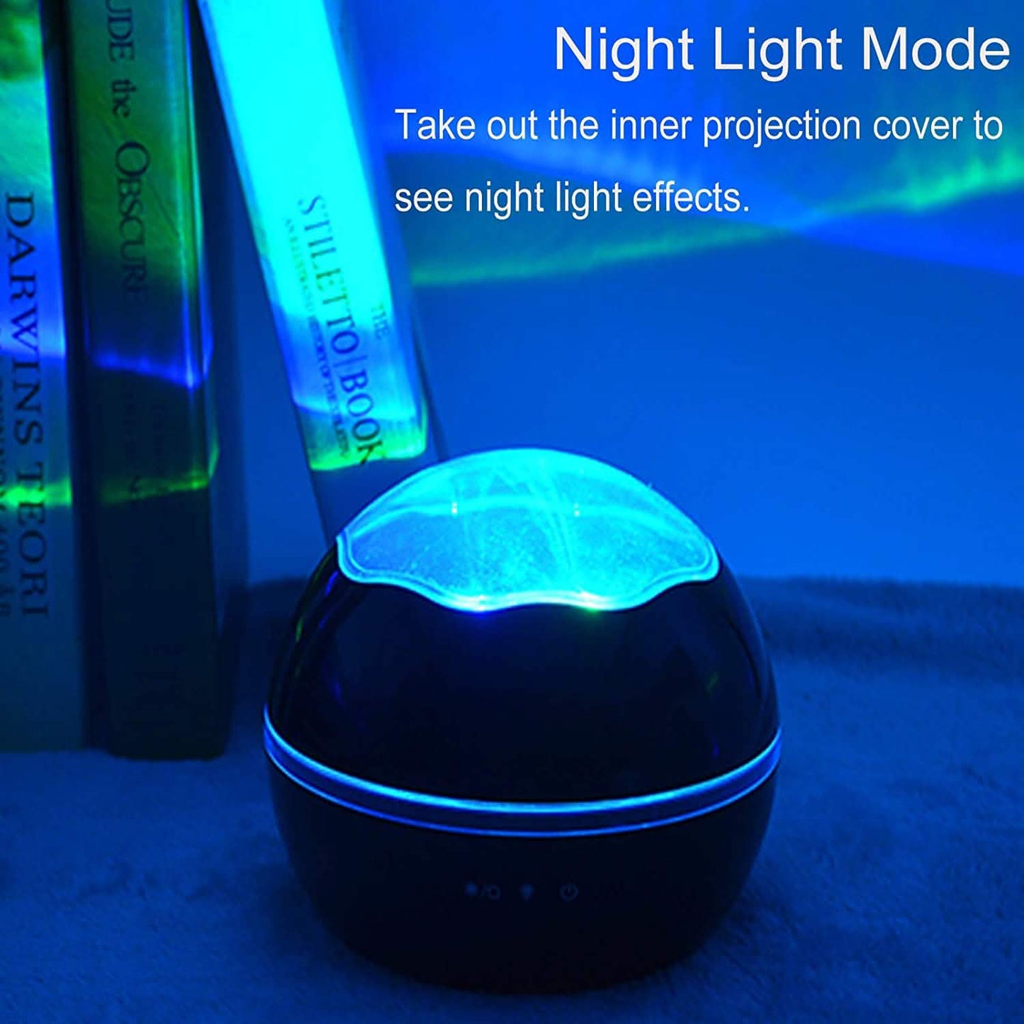 2-in-1 Ocean Star Night Light Projector Lamp 360 Degree Rotating DailySale