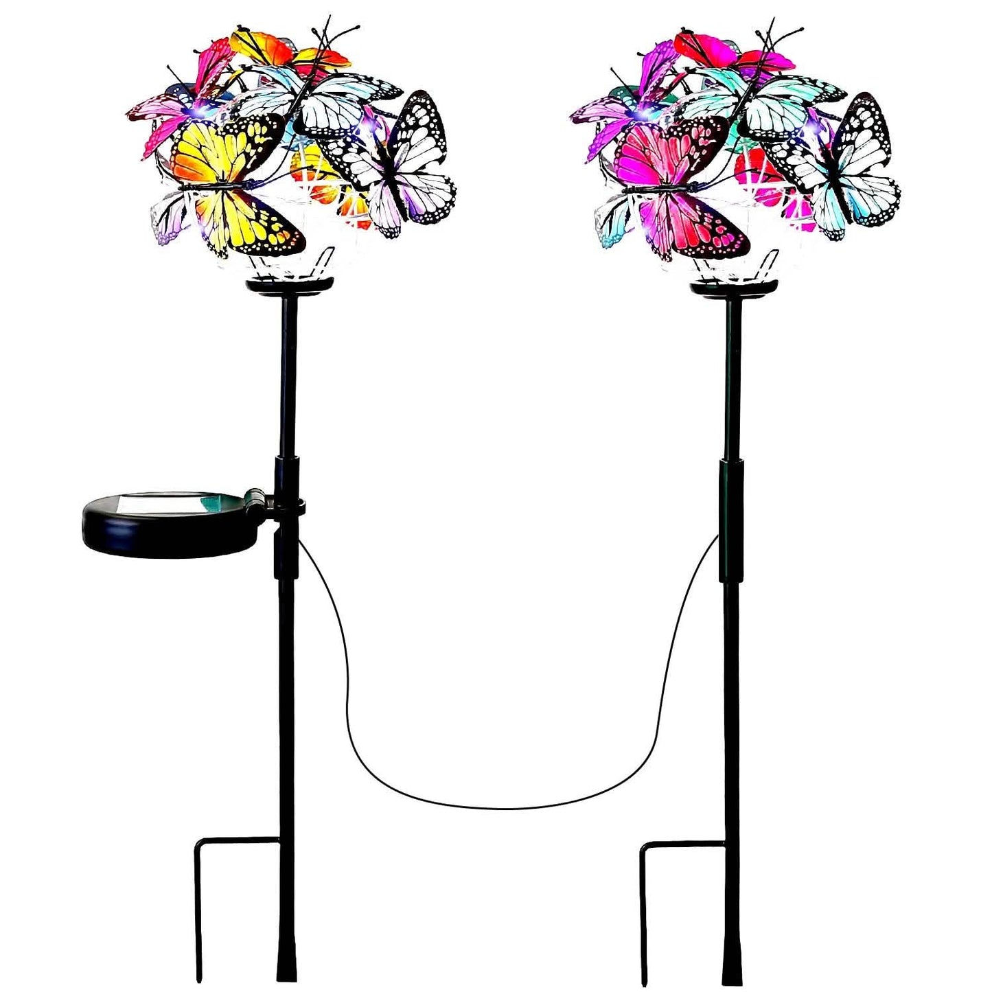 2-in-1 Outdoor Butterfly Solar Light Yard Stake DailySale