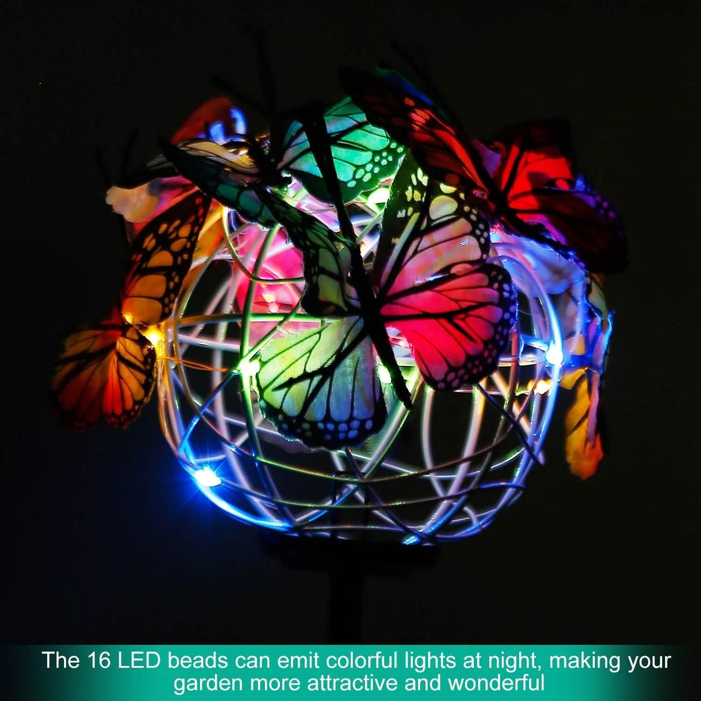 2-in-1 Outdoor Butterfly Solar Light Yard Stake DailySale