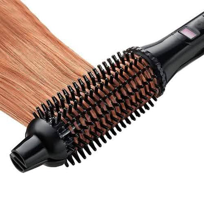 2-in-1 Perfecter Flat Iron Hair Straightener and Hot Round Brush DailySale