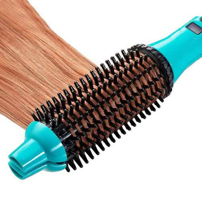 2-in-1 Perfecter Flat Iron Hair Straightener and Hot Round Brush DailySale