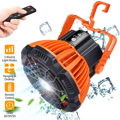 2-in-1 Portable Camping Lantern Electric Fan DailySale