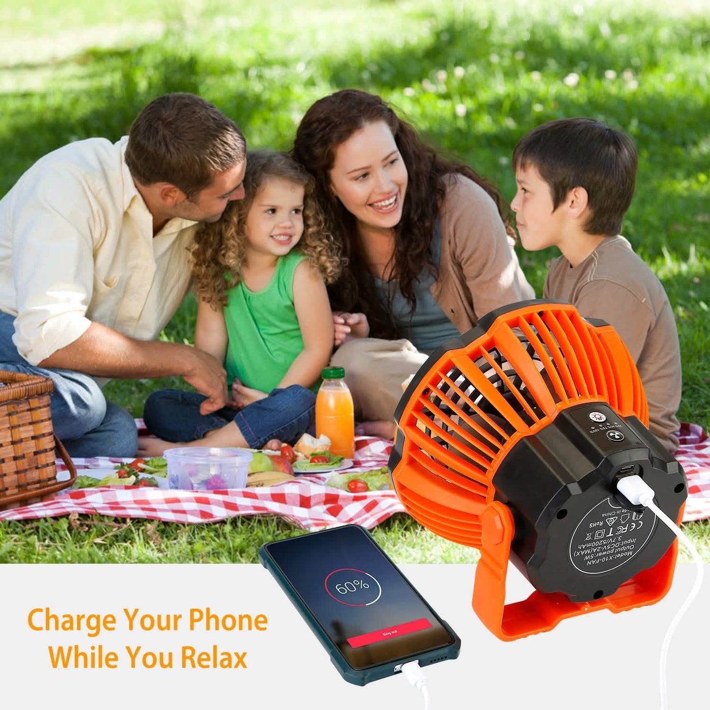 2-in-1 Portable Camping Lantern Electric Fan DailySale