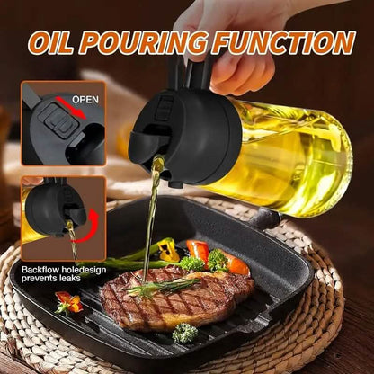 2-in-1 Portable Oil Sprayer and Dispenser DailySale