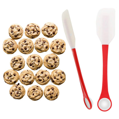 2-in-1 Silicone One Tablespoon Cookie Scoop and Spatula to Stir, Fold, Scrape DailySale