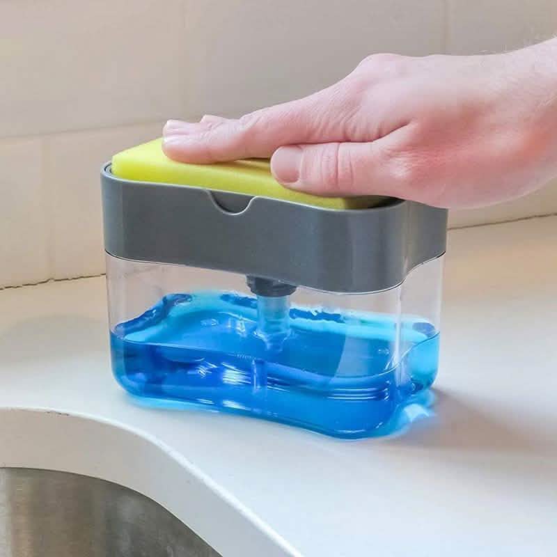 2-in-1 Soap Dispenser Pump with Sponge Holder DailySale