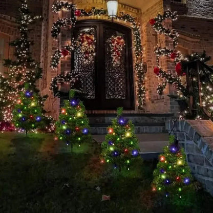 2-in-1 Solar Christmas Tree Lawn Light DailySale