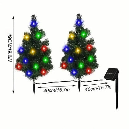 2-in-1 Solar Christmas Tree Lawn Light DailySale