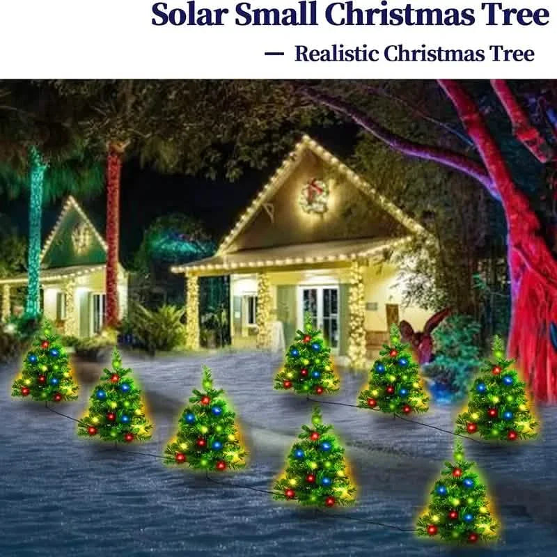 2-in-1 Solar Christmas Tree Lawn Light DailySale