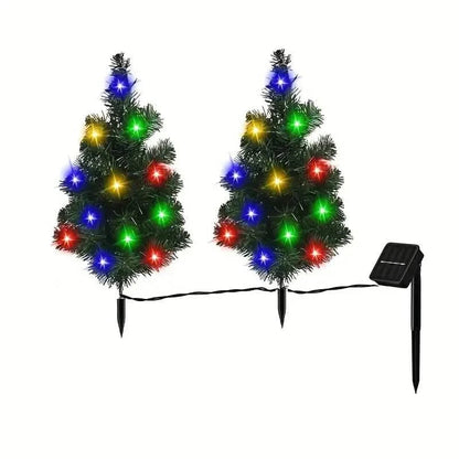 2-in-1 Solar Christmas Tree Lawn Light DailySale