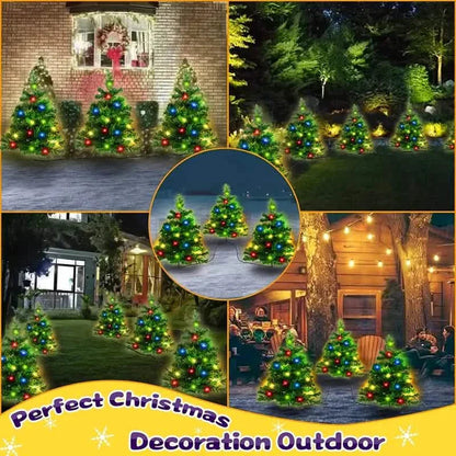 2-in-1 Solar Christmas Tree Lawn Light DailySale