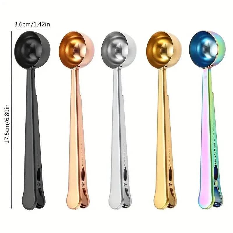 2-in-1 Stainless Steel Coffee Spoon and Sealing Clip DailySale