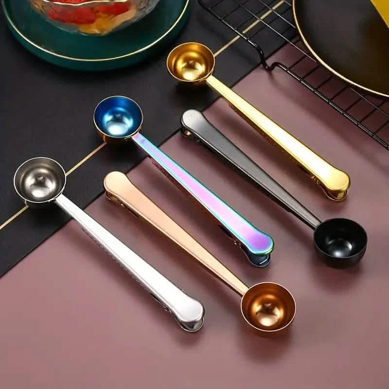 2-in-1 Stainless Steel Coffee Spoon and Sealing Clip DailySale