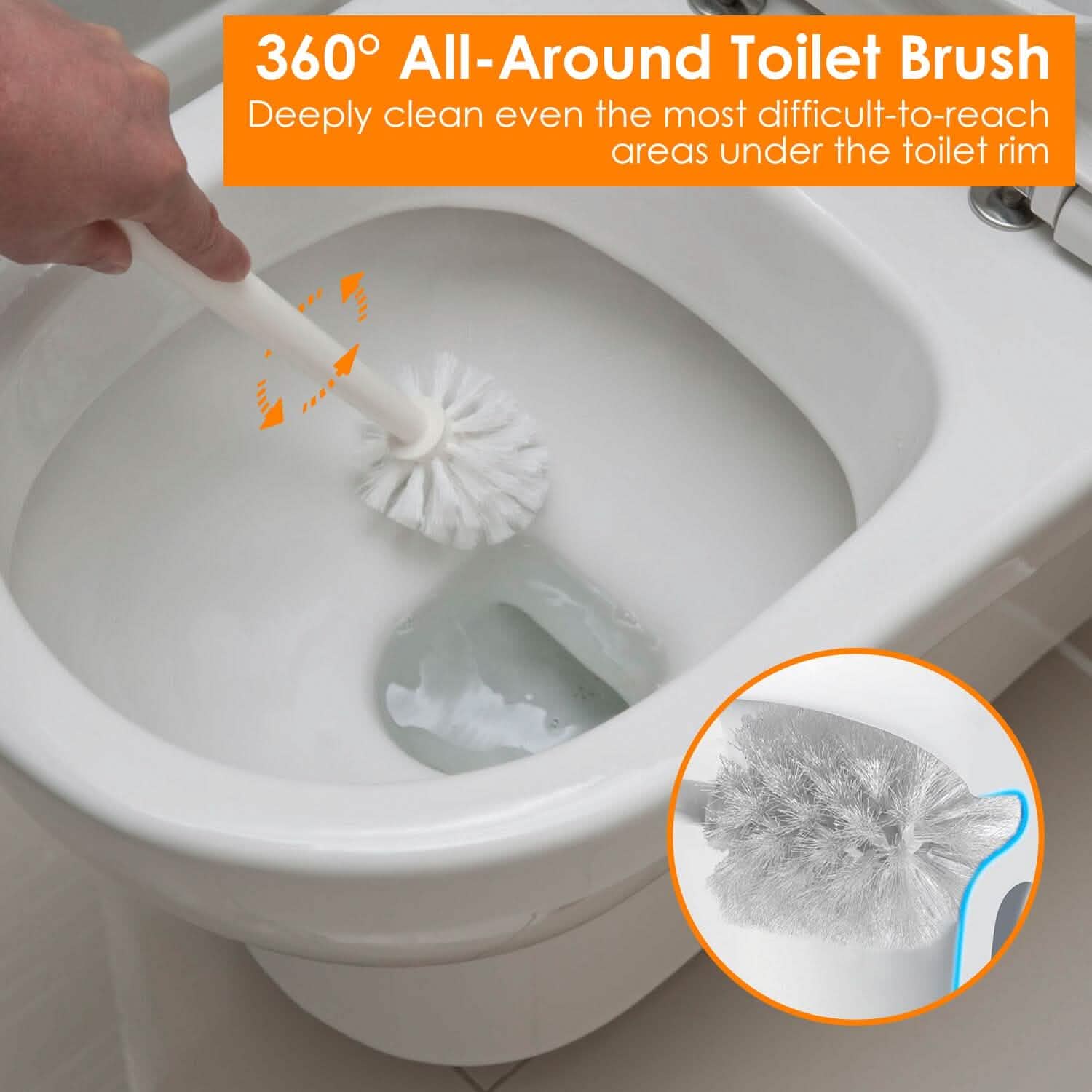 2-in-1 Toilet Plunger and Brush Combo Set with Ventilated Holder DailySale
