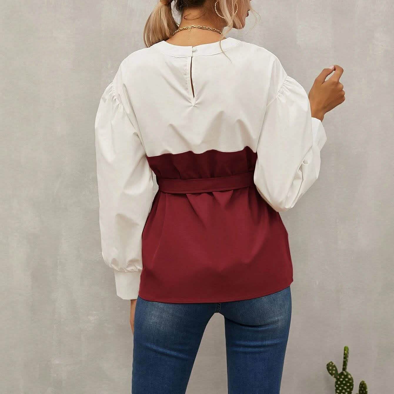 2-in-1 Top Keyhole Back Belted DailySale