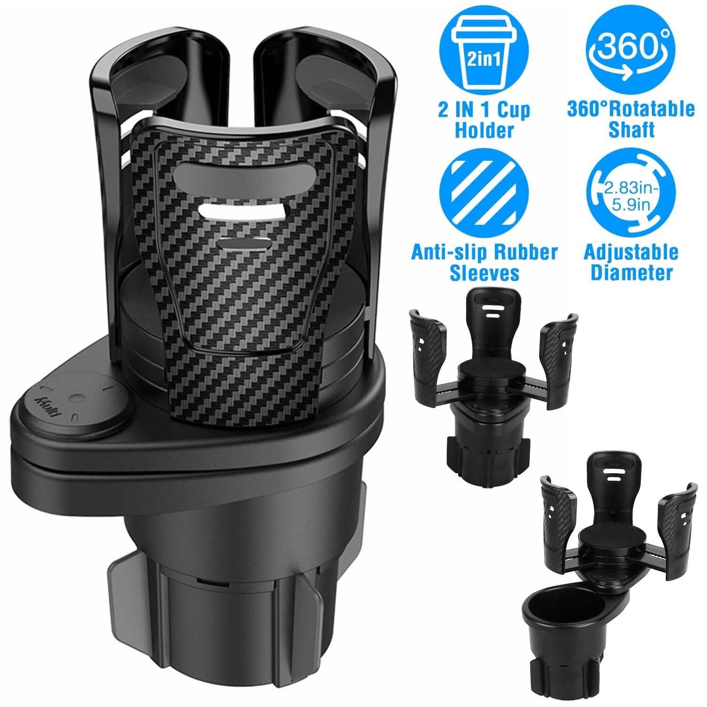 2-in-1 Universal Car Cup Mount Holder DailySale