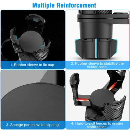 2-in-1 Universal Car Cup Mount Holder with Adjustable Base DailySale