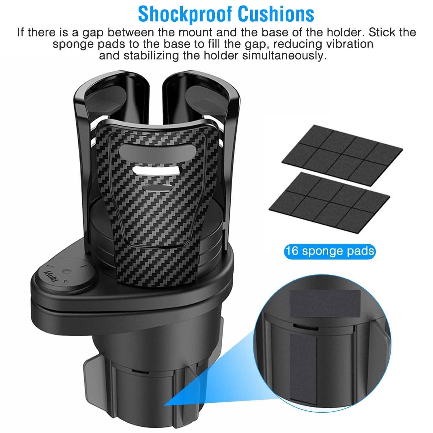 2-in-1 Universal Car Cup Mount Holder with Adjustable Base DailySale
