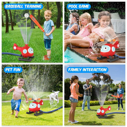 2-in-1 Water Sprinkler Baseball Helicopter Toy DailySale