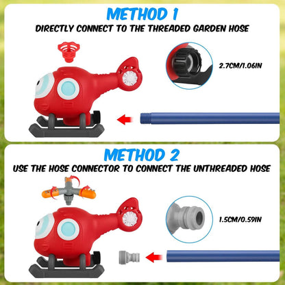 2-in-1 Water Sprinkler Baseball Helicopter Toy DailySale