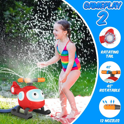 2-in-1 Water Sprinkler Baseball Helicopter Toy DailySale
