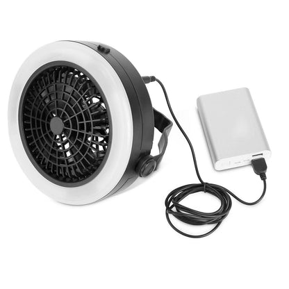 2-in-1 Outdoor Battery/USB Operated Portable Camping LED Fan DailySale