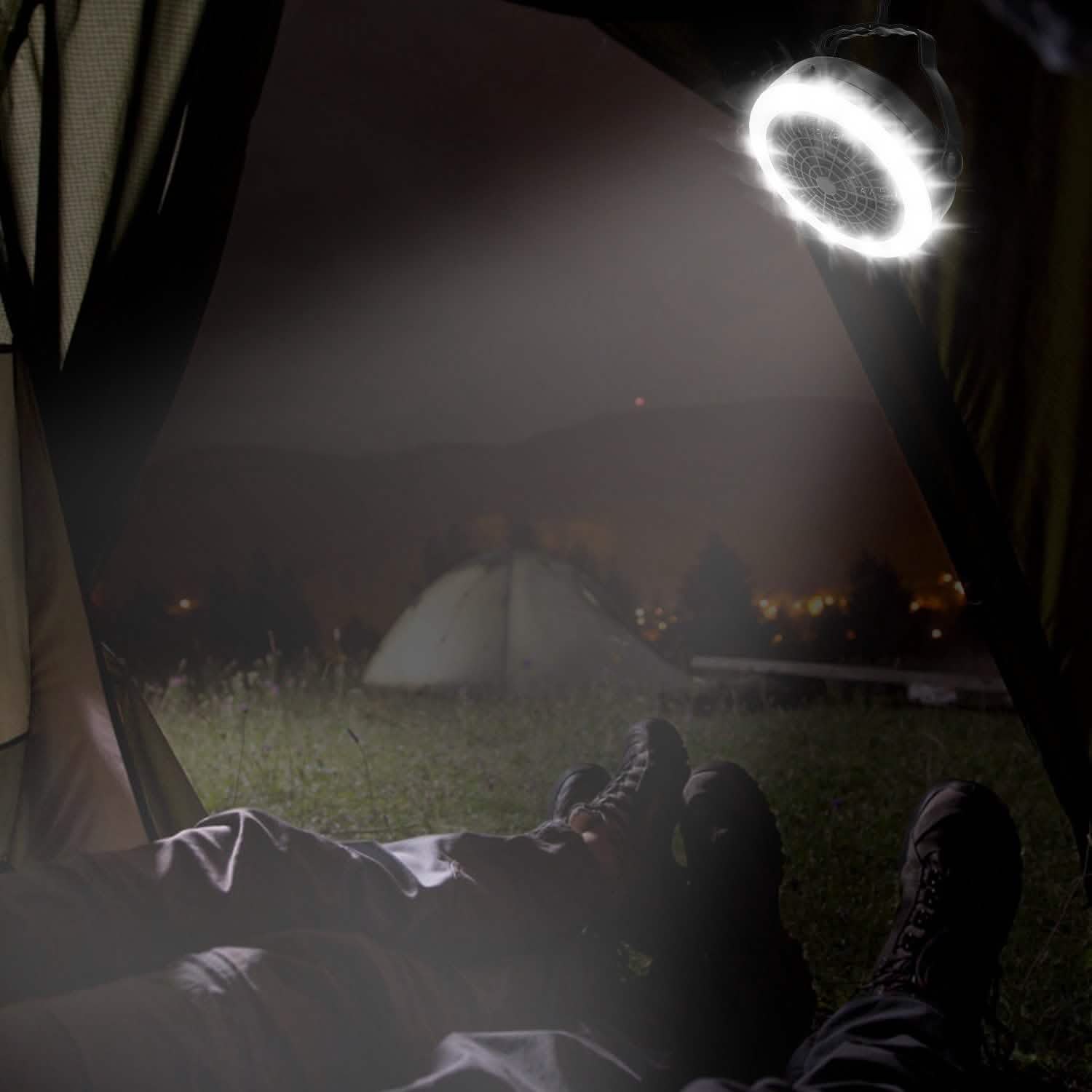 2-in-1 Outdoor Battery/USB Operated Portable Camping LED Fan DailySale