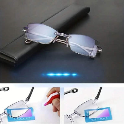 2-Pack: +100 Clear Lens Anti-Eyestrain Computer Unisex Glasses DailySale