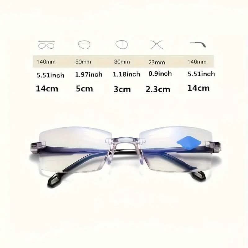 2-Pack: +100 Clear Lens Anti-Eyestrain Computer Unisex Glasses DailySale