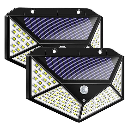 2-Pack: 100-LED Solar Powered Motion Sensor Lights With 270° Wide Angle DailySale