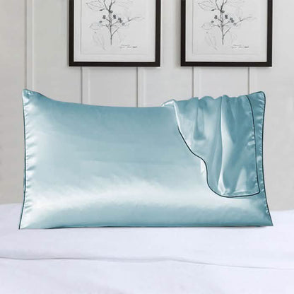 2-Pack 100% Silk Pillow Cover With Trim DailySale