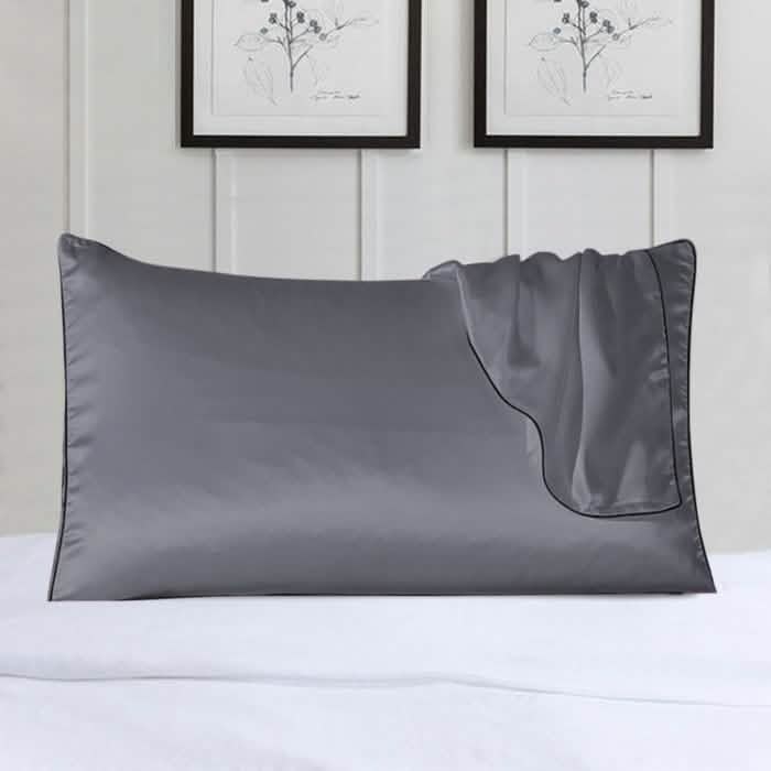 2-Pack 100% Silk Pillow Cover With Trim DailySale
